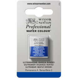 Professional Watercolor half-pan - Winsor & Newton - Ultramarine (Green Shade)