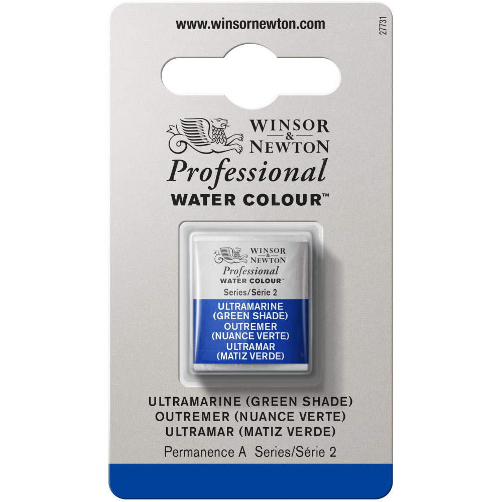 Professional Watercolor half-pan - Winsor & Newton - Ultramarine (Green Shade)