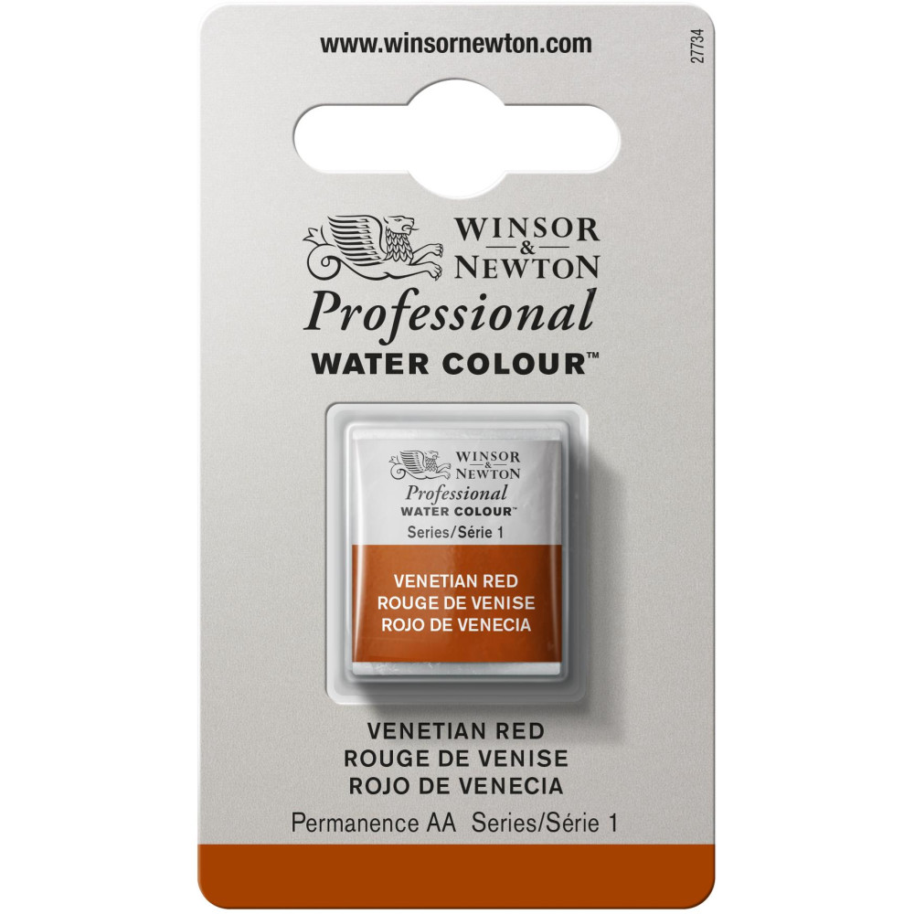 Professional Watercolor half-pan - Winsor & Newton - Venetian Red