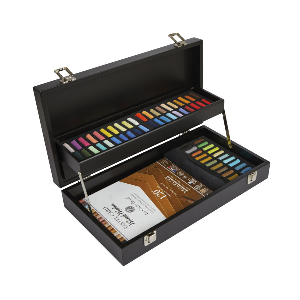 Set of À L'écu Demi-Pastels with pastel card - Sennelier - 60 pcs.
