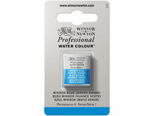 Farba akwarelowa Professional w półkostce - Winsor & Newton - Winsor Blue (Green Shade)