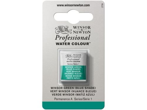 Farba akwarelowa Professional w półkostce - Winsor & Newton - Winsor Green (Blue Shade)