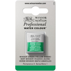 Professional Watercolor half-pan - Winsor & Newton - Winsor Green (Yellow Shade)