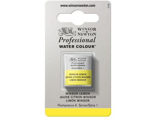 Farba akwarelowa Professional w półkostce - Winsor & Newton - Winsor Lemon