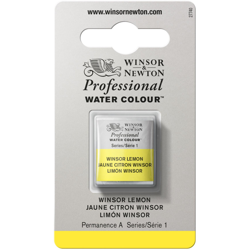 Professional Watercolor half-pan - Winsor & Newton - Winsor Lemon