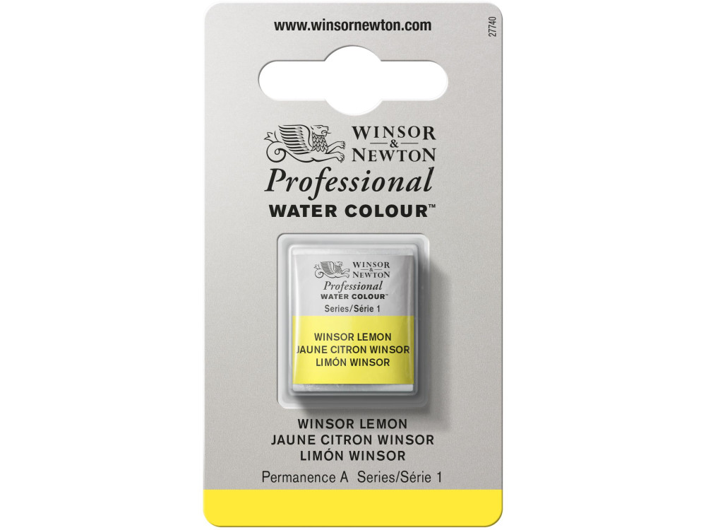 Professional Watercolor half-pan - Winsor & Newton - Winsor Lemon