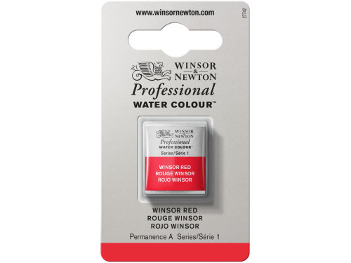 Farba akwarelowa Professional w półkostce - Winsor & Newton - Winsor Red