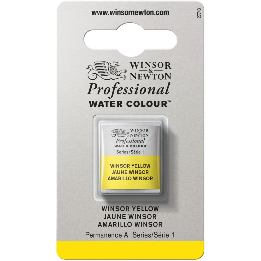 Professional Watercolor half-pan - Winsor & Newton - Winsor Yellow