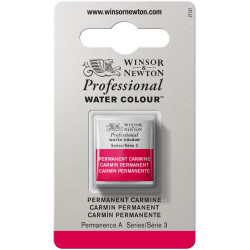 Farba akwarelowa Professional w półkostce - Winsor & Newton - Permanent Carmine