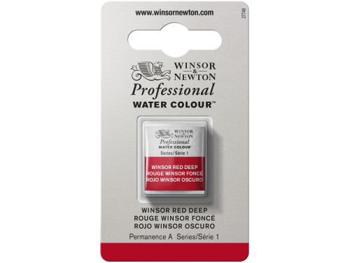 Farba akwarelowa Professional w półkostce - Winsor & Newton - Winsor Red Deep
