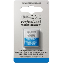 Farba akwarelowa Professional w półkostce - Winsor & Newton - Cerulean Blue (Red Shade)