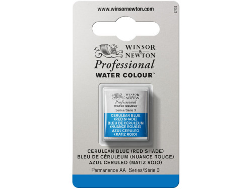 Professional Watercolor half-pan - Winsor & Newton - Cerulean Blue (Red Shade)