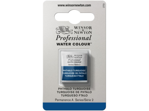 Farba akwarelowa Professional w półkostce - Winsor & Newton - Phthalo Turquoise