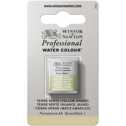 Professional Watercolor half-pan - Winsor & Newton - Terre Verte (Yellow Shade)