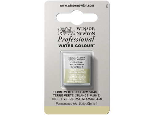 Professional Watercolor half-pan - Winsor & Newton - Terre Verte (Yellow Shade)