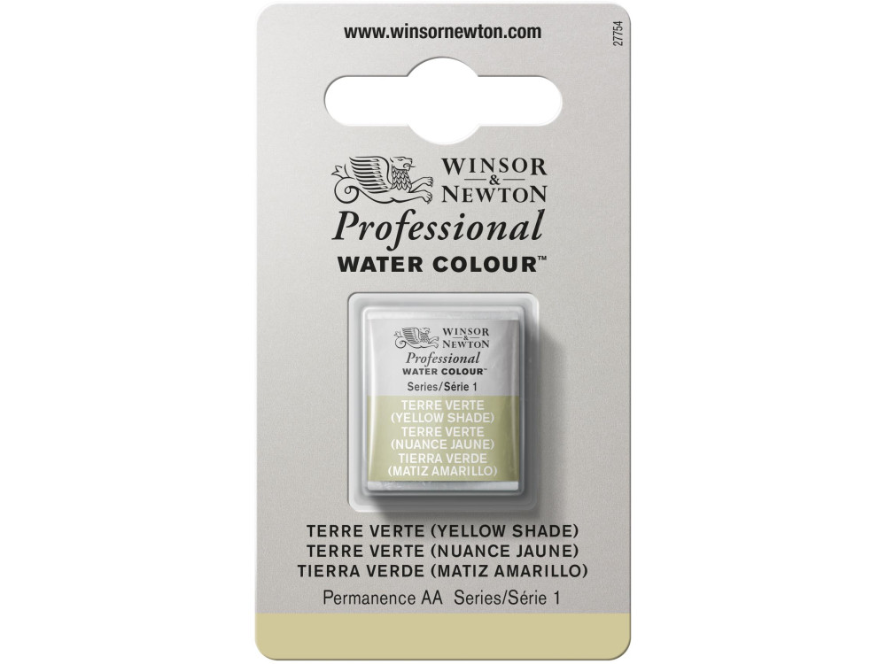 Farba akwarelowa Professional w półkostce - Winsor & Newton - Terre Verte (Yellow Shade)