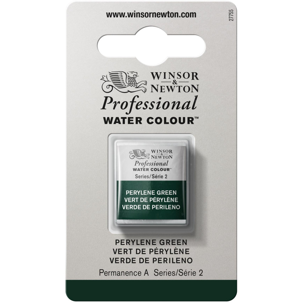 Professional Watercolor half-pan - Winsor & Newton - Perylene Green