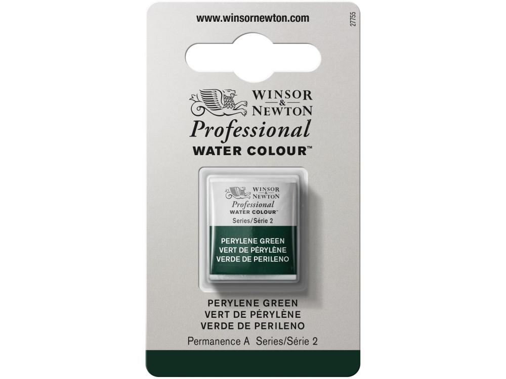 Farba akwarelowa Professional w półkostce - Winsor & Newton - Perylene Green