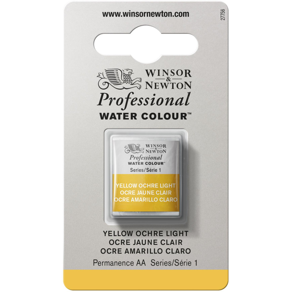 Professional Watercolor half-pan - Winsor & Newton - Yellow Ochre Light