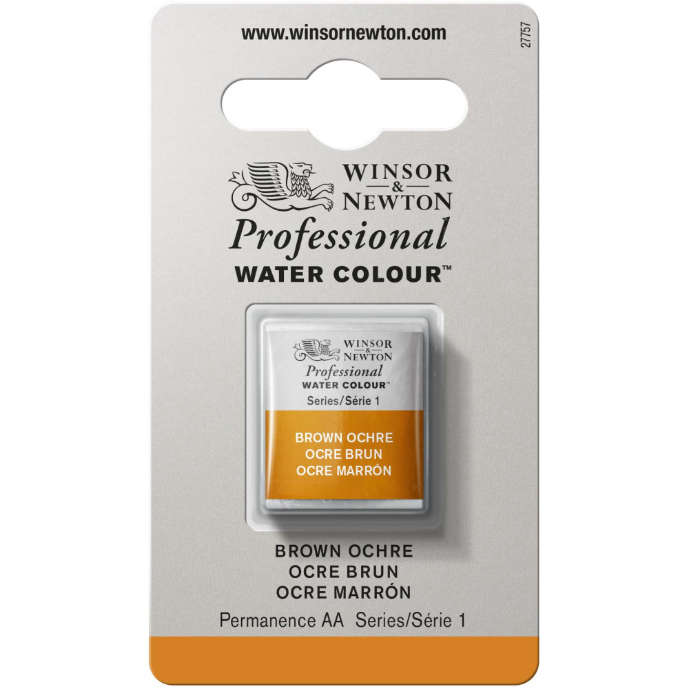Farba akwarelowa Professional w półkostce - Winsor & Newton - Brown Ochre
