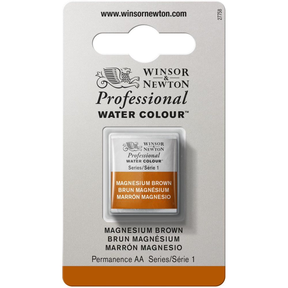 Farba akwarelowa Professional w półkostce - Winsor & Newton - Magnesium Brown