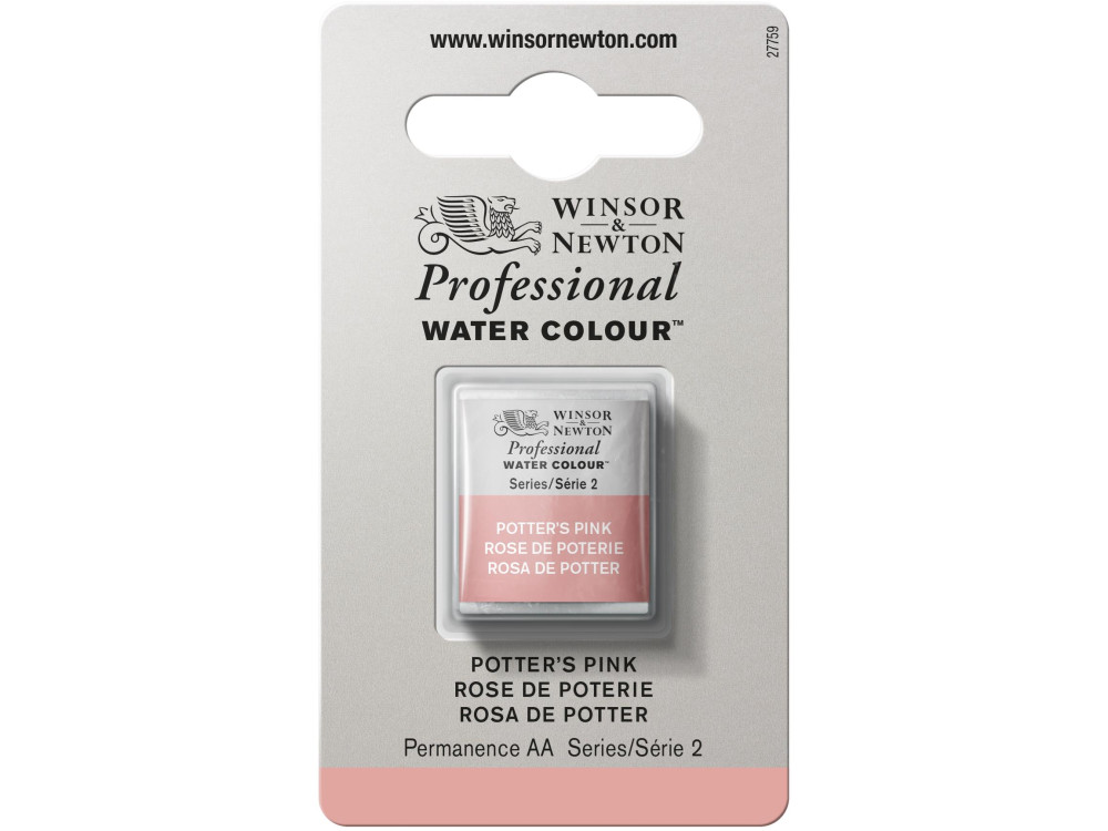 Farba akwarelowa Professional w półkostce - Winsor & Newton - Potter's Pink