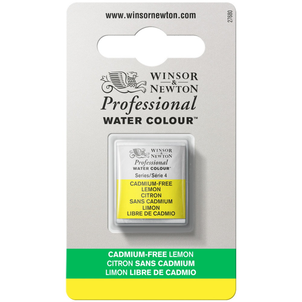 Professional Watercolor half-pan - Winsor & Newton - Cadmium Free Lemon