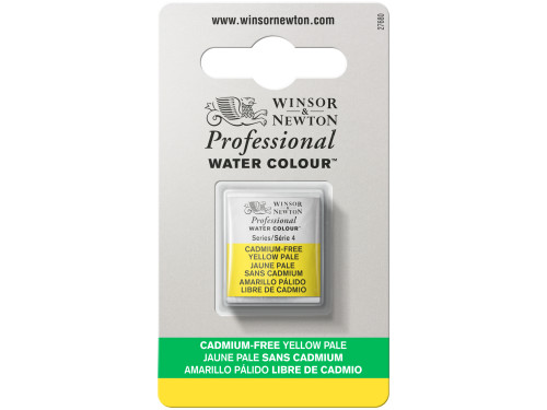 Professional Watercolor half-pan - Winsor & Newton - Cadmium Free Lemon Pale