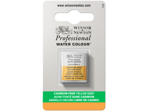 Farba akwarelowa Professional w półkostce - Winsor & Newton - Cadmium Free Yellow Deep