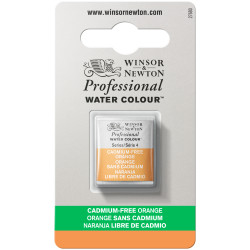 Professional Watercolor half-pan - Winsor & Newton - Cadmium Free Orange