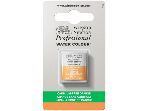 Farba akwarelowa Professional w półkostce - Winsor & Newton - Cadmium Free Orange
