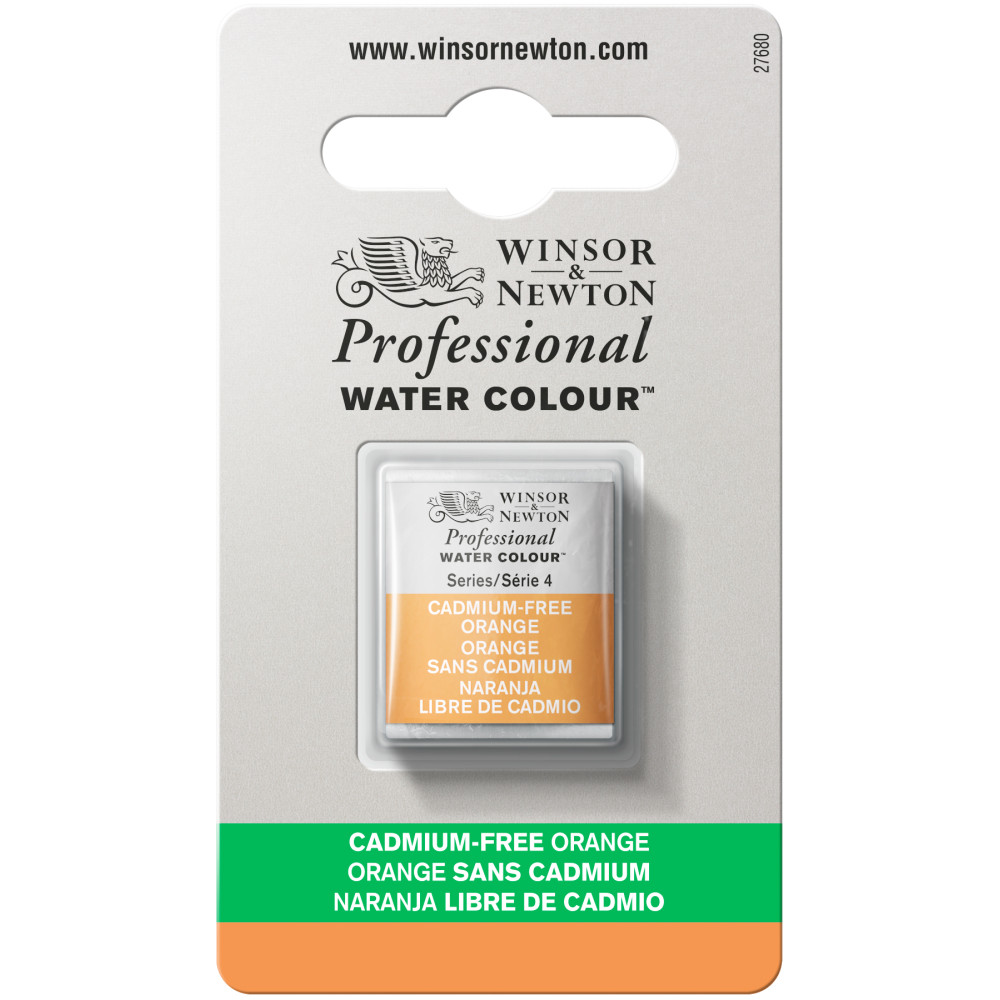 Farba akwarelowa Professional w półkostce - Winsor & Newton - Cadmium Free Orange