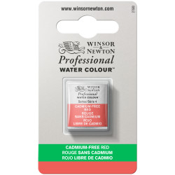 Farba akwarelowa Professional w półkostce - Winsor & Newton - Cadmium Free Red