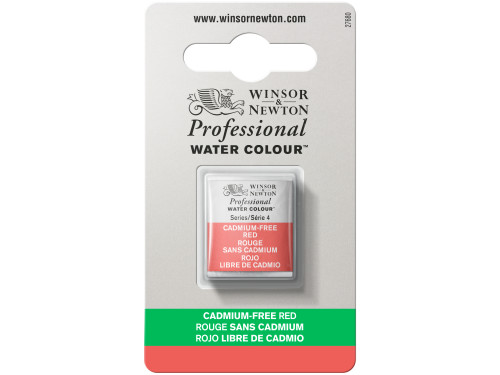 Professional Watercolor half-pan - Winsor & Newton - Cadmium Free Red
