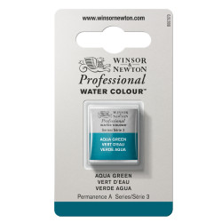 Professional Watercolor half-pan - Winsor & Newton - Aqua Green