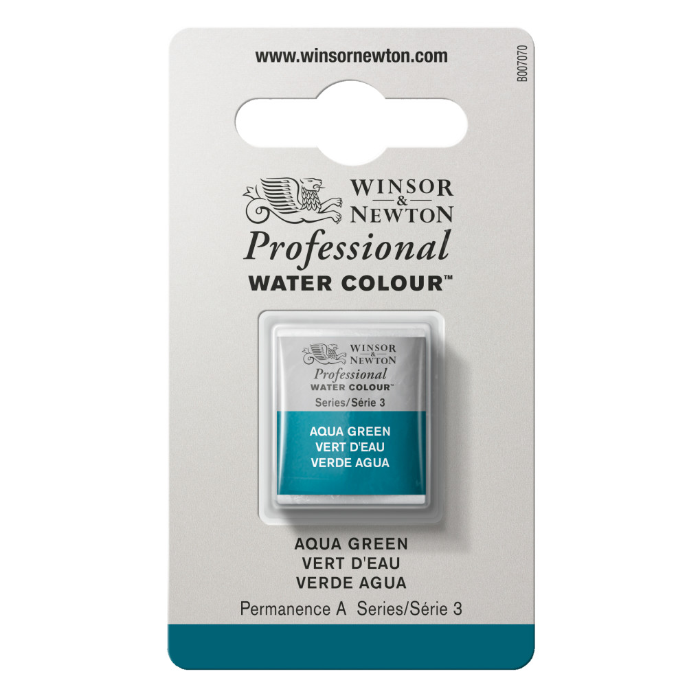 Professional Watercolor half-pan - Winsor & Newton - Aqua Green