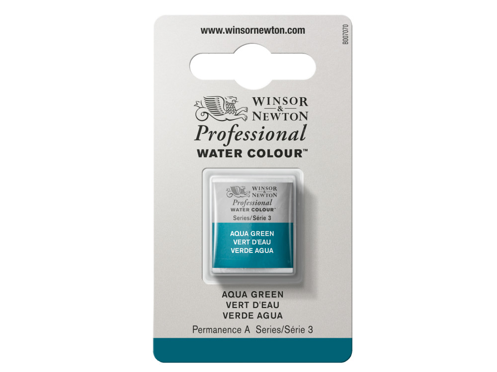 Professional Watercolor half-pan - Winsor & Newton - Aqua Green