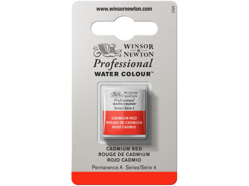 Farba akwarelowa Professional w półkostce - Winsor & Newton - Cadmium Red