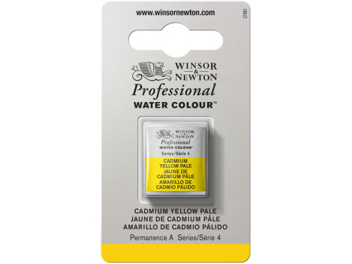 Professional Watercolor half-pan - Winsor & Newton - Cadmium Yellow Pale