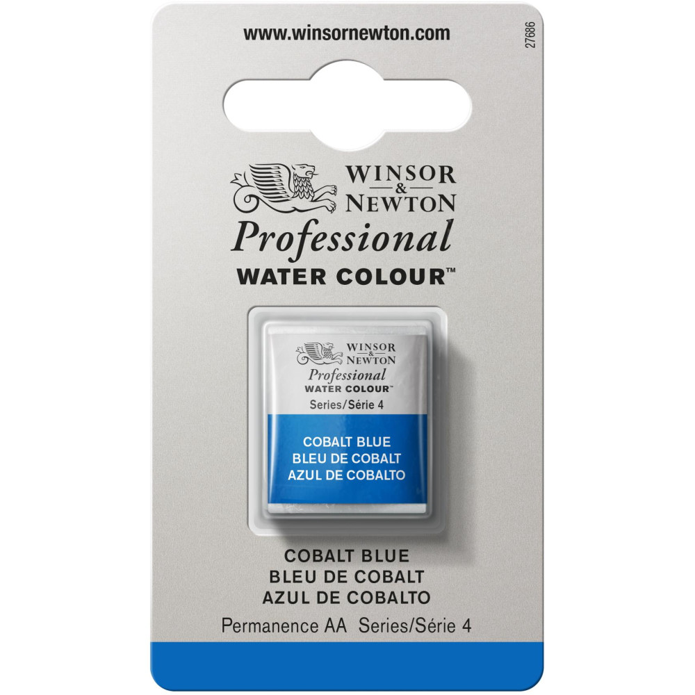 Farba akwarelowa Professional w półkostce - Winsor & Newton - Cobalt Blue