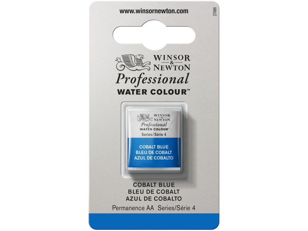 Farba akwarelowa Professional w półkostce - Winsor & Newton - Cobalt Blue