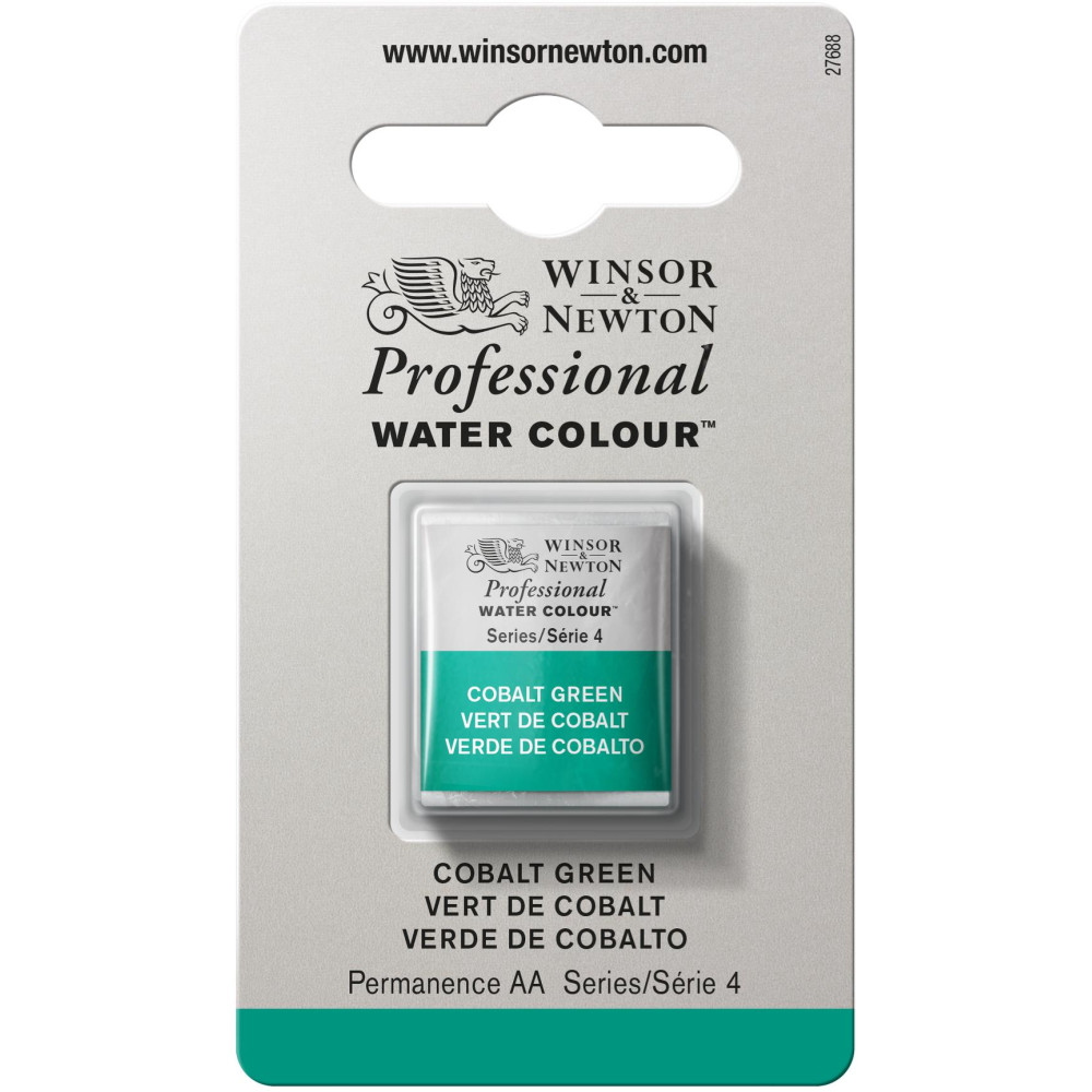 Farba akwarelowa Professional w półkostce - Winsor & Newton - Cobalt Green