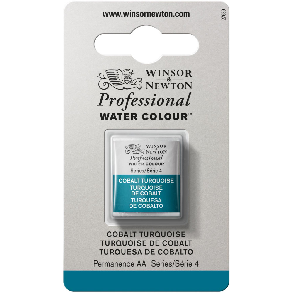 Farba akwarelowa Professional w półkostce - Winsor & Newton - Cobalt Turquoise
