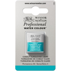Farba akwarelowa Professional w półkostce - Winsor & Newton - Cobalt Turquoise Light