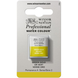 Professional Watercolor half-pan - Winsor & Newton - Green Gold