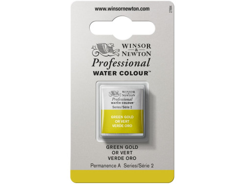 Professional Watercolor half-pan - Winsor & Newton - Green Gold