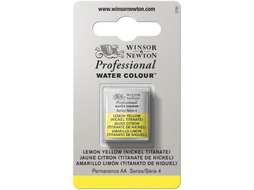 Farba akwarelowa Professional w półkostce - Winsor & Newton - Lemon Yellow