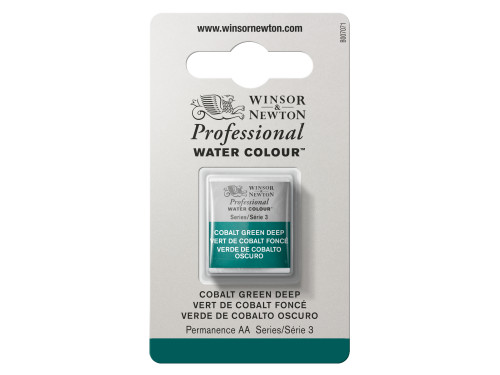 Farba akwarelowa Professional w półkostce - Winsor & Newton - Cobalt Green Deep
