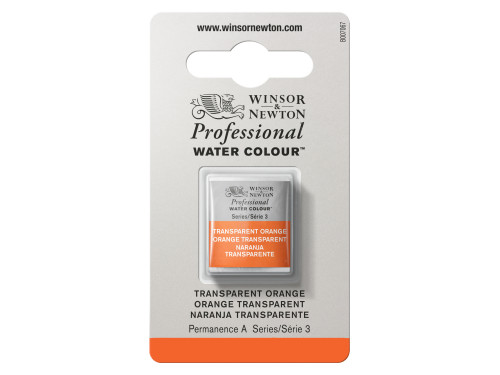 Professional Watercolor half-pan - Winsor & Newton - Transparent Orange