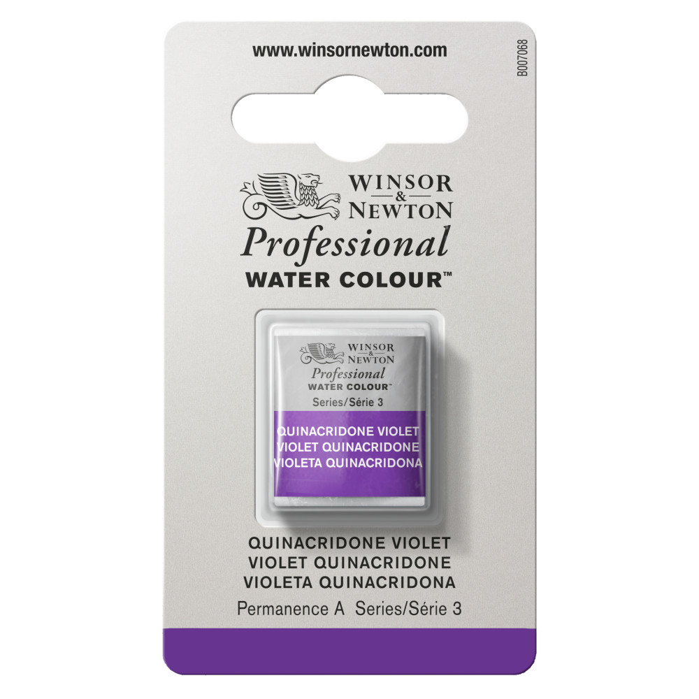 Farba akwarelowa Professional w półkostce - Winsor & Newton - Quinacridone Violet